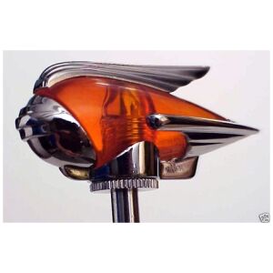Antenn topper amber classic chrome