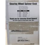 Rattspinner kromad passar 1tums ratt, ca 9x7cm inkl gummi spacer 80102