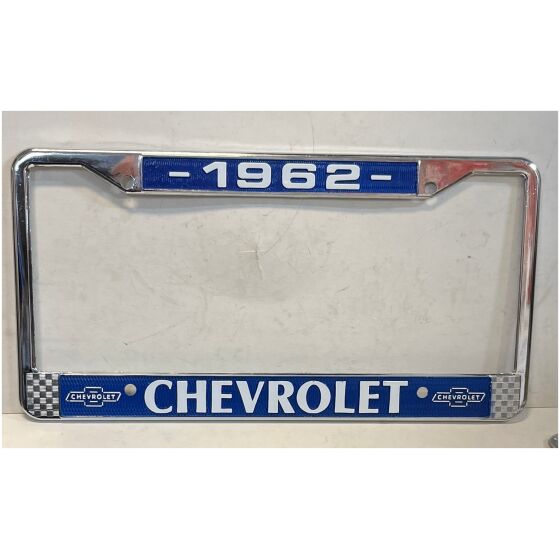 Nummerplåtsram i Kromad metall 1962 Chevrolet (USA mått)