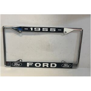 Nummerplåtsram kromad metall 1955 Ford