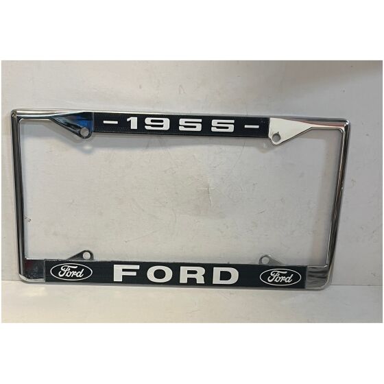Nummerplåtsram kromad metall 1955 Ford