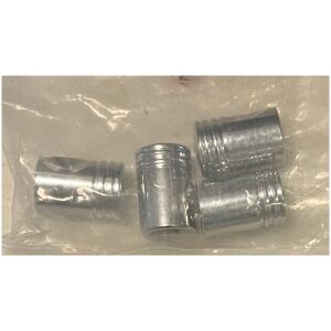 Luftnippelhattar kolvar kromade 4st
