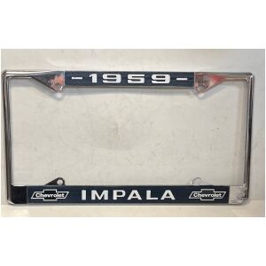 Nummerplåtsram i Kromad metall Chevrolet Impala 1959
