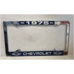 Nummerplåtsram kromad metall 1975 Chevrolet