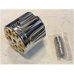 Vaxelspaksknopp kromad Revolvertrumma 6x6cm