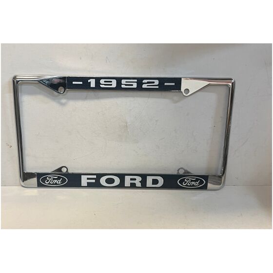 Nummerplåtsram kromad metall 1952 Ford