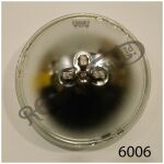 Sealed Beam 7tum 6V Hel Halvljus lampa 6006