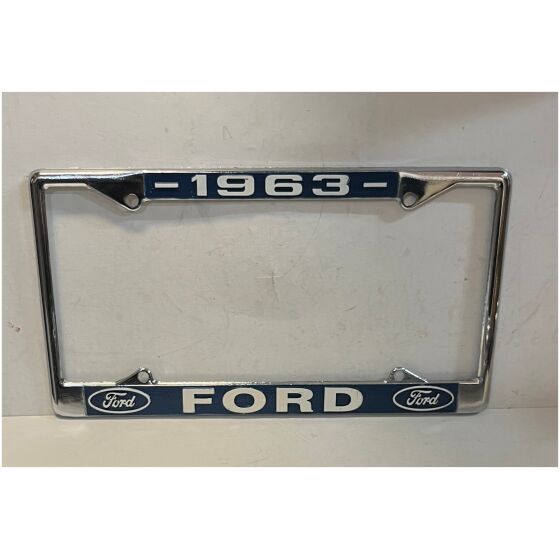 Nummerplåtsram kromad metall 1963 Ford