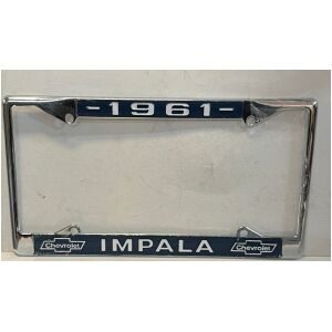 Chrome License Plate Frame For 1961 Chevrolet Impala