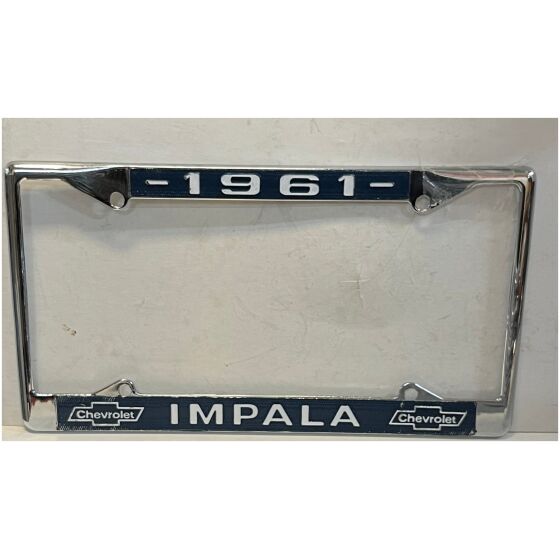 Chrome License Plate Frame For 1961 Chevrolet Impala