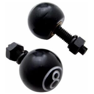 "8" Ball Nummerplåts bultar 1 par