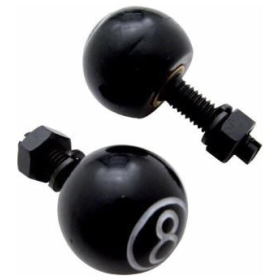"8" Ball Nummerplåts bultar 1 par