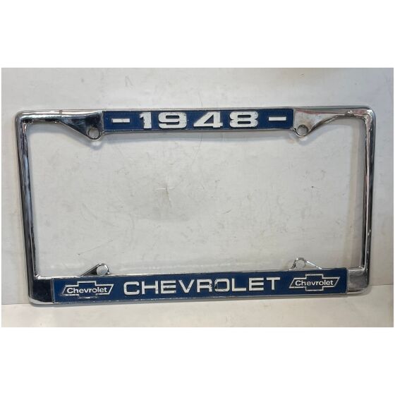 Nummerplåtsram i Kromad metall Chevrolet 1948