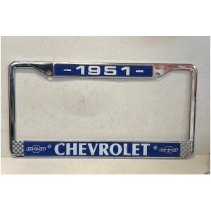 Nummerplåtsram i Kromad metall Chevrolet 1951