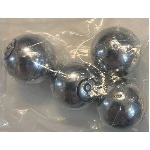 "8" Ball luftnippelhattar kromade (4-Pack)