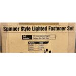 Spinners kromade (1-par) fastener nummerskylt blue belysning