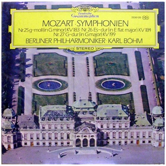 Mozart*, Karl Böhm · Berliner Philharmoniker - Symphonien Nr. 25 G-moll • Nr. 26 Es-Dur • Nr. 27 G-Dur (LP, Album)