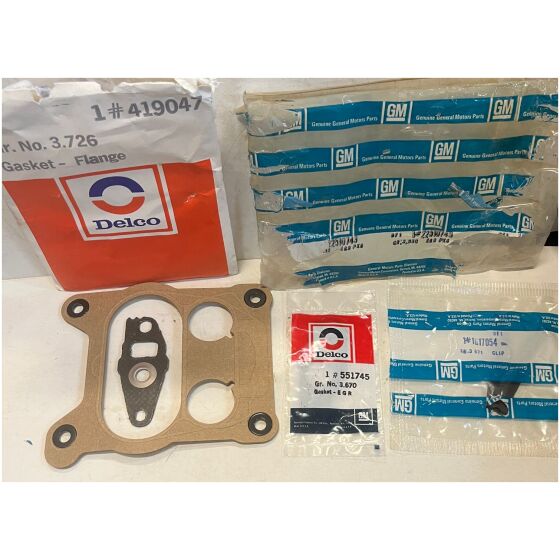 EGR kit & fotpackning Buick Olds 260cui 1975-82 GM 22510743 NOS