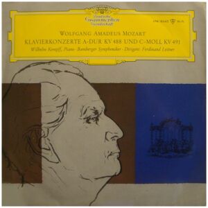 Wolfgang Amadeus Mozart - Wilhelm Kempff, Bamberger Symphoniker, Ferdinand Leitner - Klavierkonzerte A-Dur KV 488 Und C-Moll KV 491 (LP, Mono, RP)