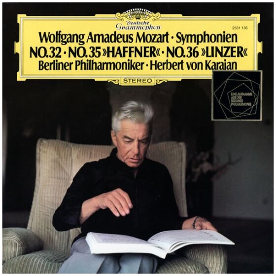 Wolfgang Amadeus Mozart, Berliner Philharmoniker, Herbert von Karajan - Symphonien No. 32, No. 35 Haffner / No. 36 Linzer (LP, Album)