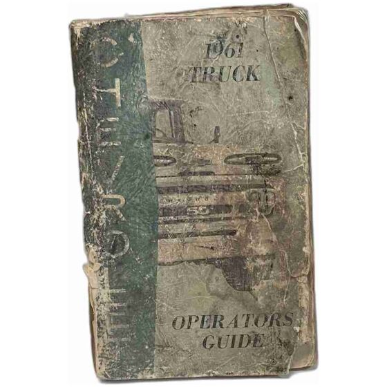 Operators manual instruktionsbok 1961 Chevrolet Truck 104 sidor GM