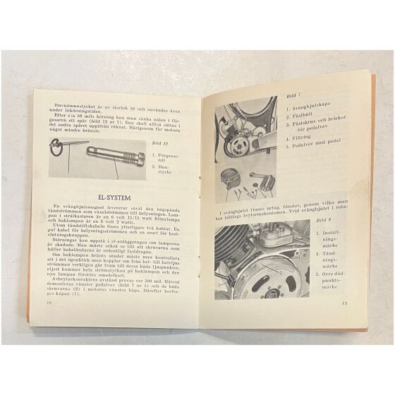 NV Saxopeden 1954 27 sidor Instruktionsbok på svenska , Nymanbolagen AB Uppsala
