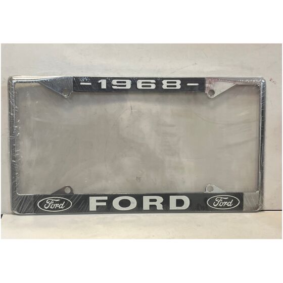 Nummerplåtsram kromad metall 1968 Ford