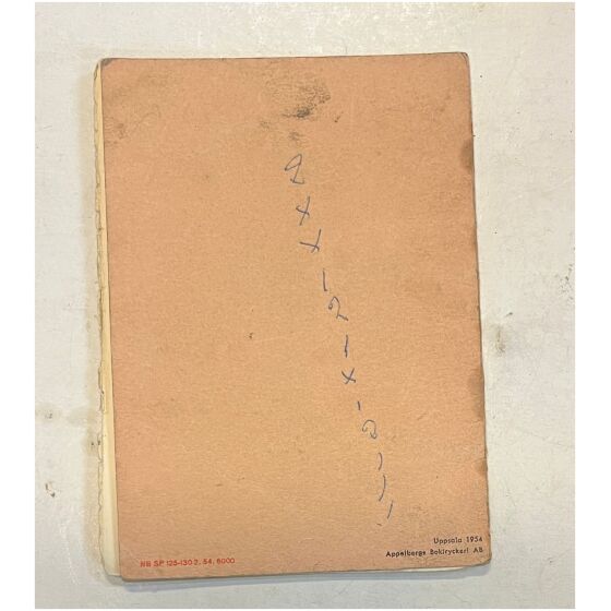 NV Saxopeden 1954 27 sidor Instruktionsbok på svenska , Nymanbolagen AB Uppsala