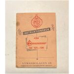 NV Saxopeden 1954 27 sidor Instruktionsbok på svenska , Nymanbolagen AB Uppsala