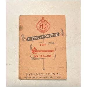 NV Saxopeden 1954 27 sidor Instruktionsbok på svenska , Nymanbolagen AB Uppsala