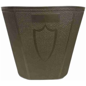Brun Papperskorg plast 50-talet universal , H:16cm x B:18cm x D:5,5cm