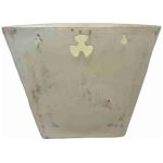 Vit Papperskorg plast 50-talet universal , H:16cm x B:18cm x D:5,5cm