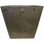 Brun Papperskorg plast 50-talet universal , H:16cm x B:18cm x D:5,5cm