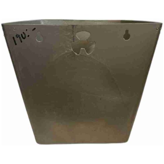 Brun Papperskorg plast 50-talet universal , H:16cm x B:18cm x D:5,5cm