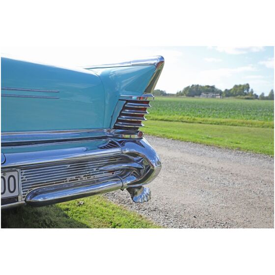 Stötfångarhorn bak bumper guard höger 1958 Buick Limited , GM 1180650