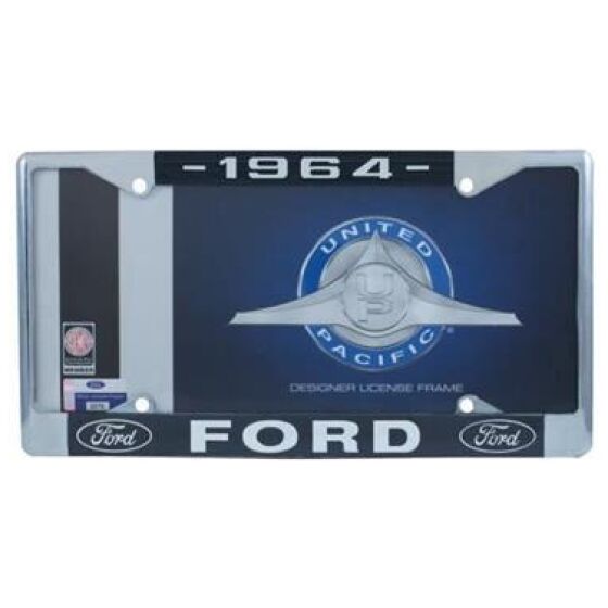 Nummerplåtsram kromad metall 1964 Ford