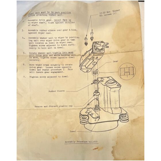 Spolarpump NOS GM 1963-84