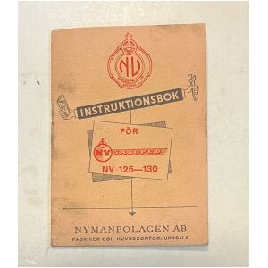 NV Saxopeden 1954 27 sidor Instruktionsbok på svenska , Nymanbolagen AB Uppsala