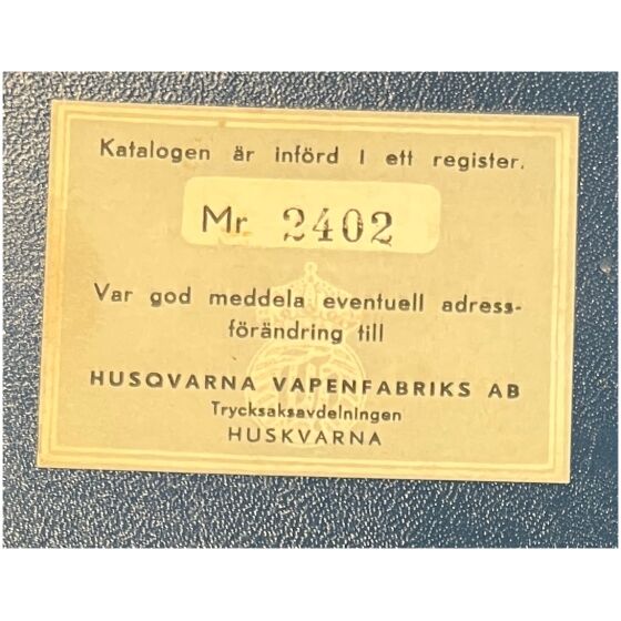 Reservdelskatalog 337 sidor Husqvarna Silverpilen + Guldpilen 281 + 281 sport