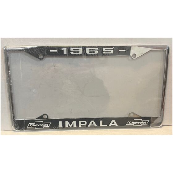 Nummerplåtsram kromad metall 1965 Chevrolet Impala