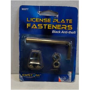 Anti-theft licens plate svarta Nummerplåts bultar 1 par inkl insexnyckel