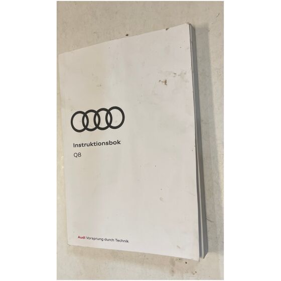Audi Q8 2023 376 sidor Instruktionsbok på svenska