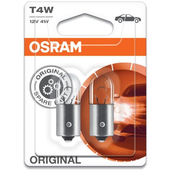 Glödlampa T4W 12V 2-p