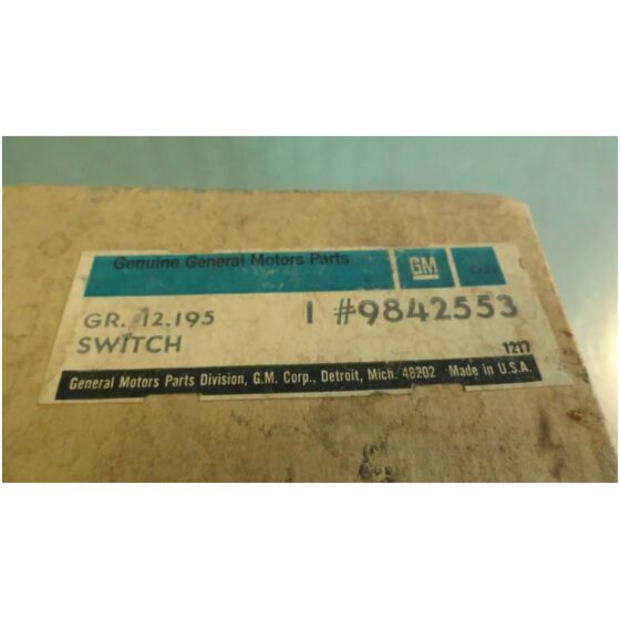 LÅS KONTAKT TAILGATE Station Wagon 1971 GM NOS 9842553
