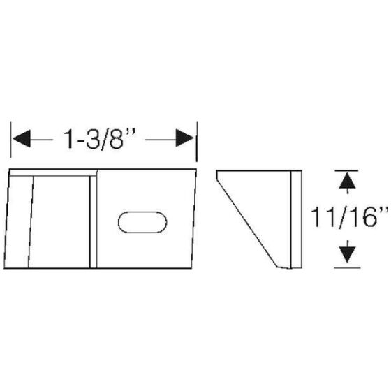 Roof Rail Filler 1954-56 2dr ht Buick Cadillac