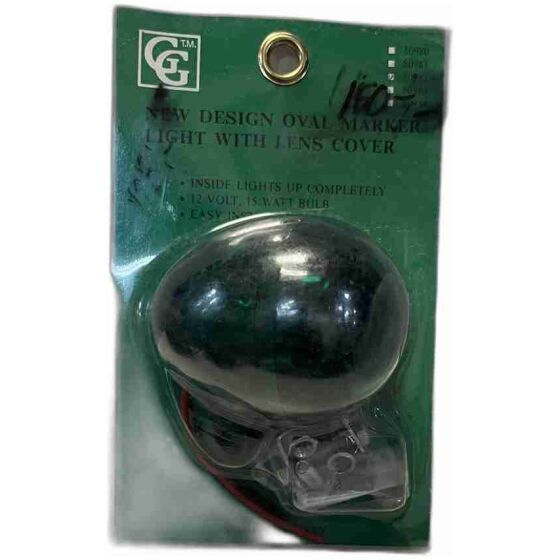 Markeringsljus grön green 12V 15 Watt 7x7cm GG 80984