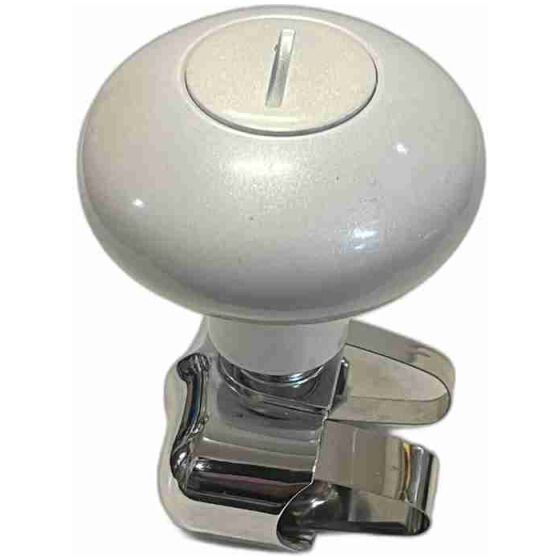 Rattspinner kromad White passar 10mm ratt, ca 8cm hög, 6cm dia knoppen