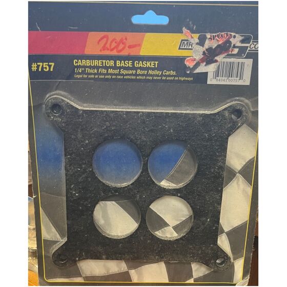 Fotpackning 1/4" passar flesta square bore Holley förgasare