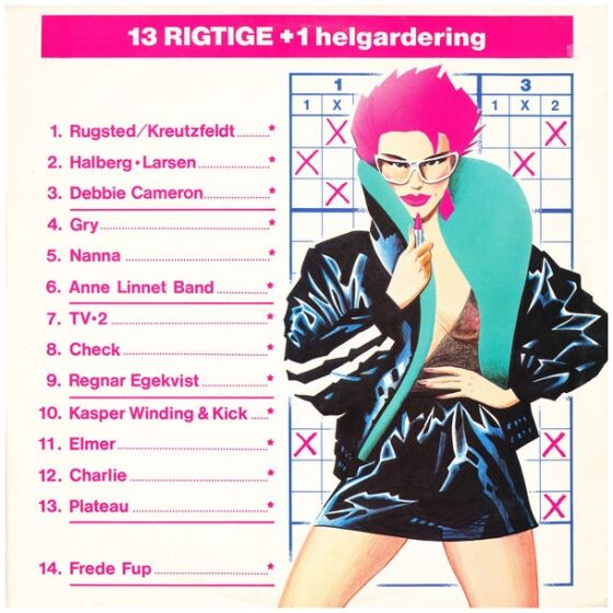 Various - 13 Rigtige + 1 Helgardering (LP, Comp)