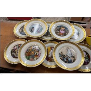 10 stycken Royal Copenhagen Hans Christians Andersen Plates tallrikar